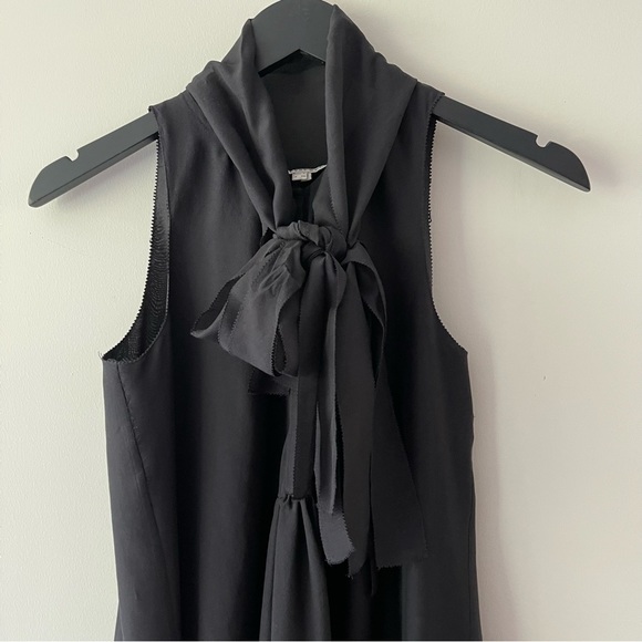 TWENTY8TWELVE BY SIENNA MILLER MONETTE SILK TIE MINIDRESS in Black - Picture 3 of 6
